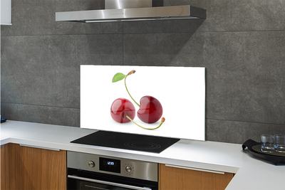 Painel de vidro Cerejas