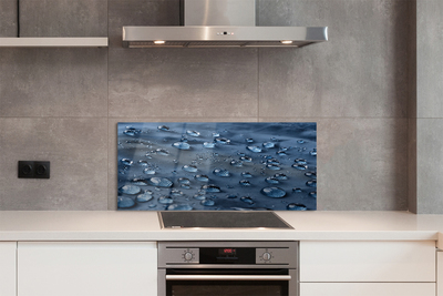 Painel de vidro Macro gotas de água