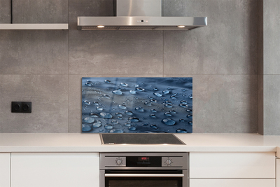 Painel de vidro Macro gotas de água