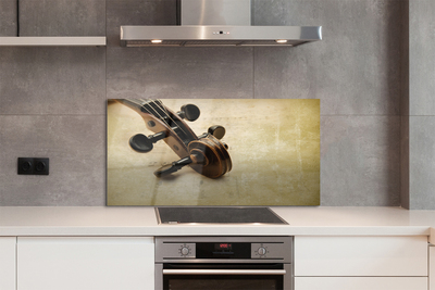 Painel de vidro Partitura para violão