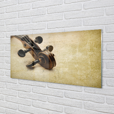 Painel de vidro Partitura para violão