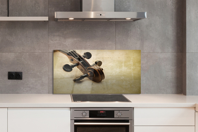 Painel de vidro Partitura para violão