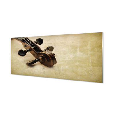 Painel de vidro Partitura para violão