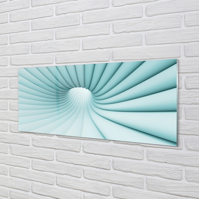 Painel de vidro Túnel geométrico