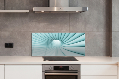 Painel de vidro Túnel geométrico