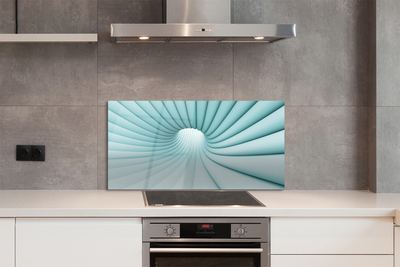 Painel de vidro Túnel geométrico