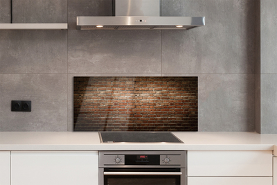 Painel de vidro Parede de tijolos vintage