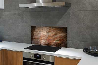 Painel de vidro Parede de tijolos vintage