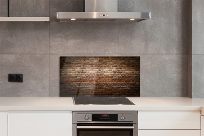 Painel de vidro Parede de tijolos vintage