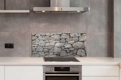 Painel de vidro Muro de pedra