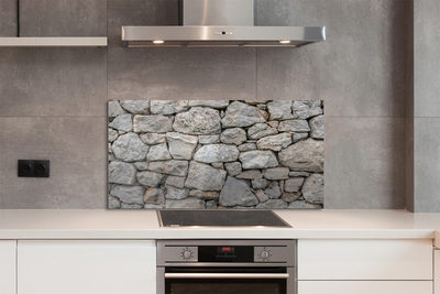 Painel de vidro Muro de pedra