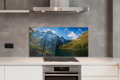 Painel de vidro Lago de montanha