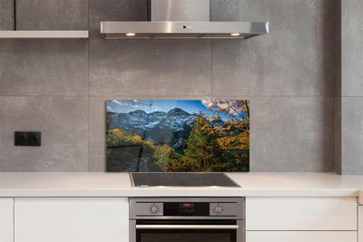 Painel de vidro Lago de montanha