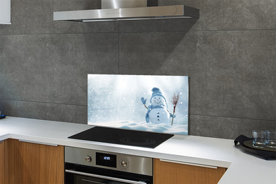 Painel de vidro Boneco de neve