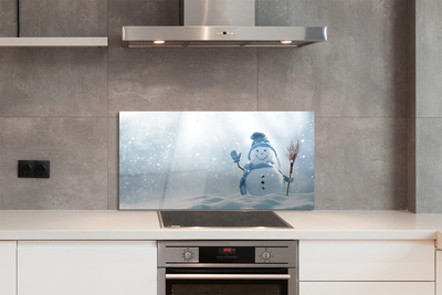 Painel de vidro Boneco de neve