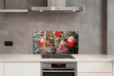 Painel de vidro Enfeites de árvore de Natal de neve