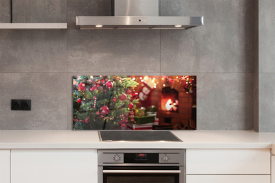 Painel de vidro Presentes de enfeites de árvore de Natal