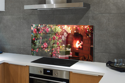 Painel de vidro Presentes de enfeites de árvore de Natal