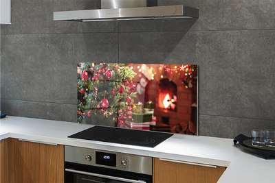 Painel de vidro Presentes de enfeites de árvore de Natal