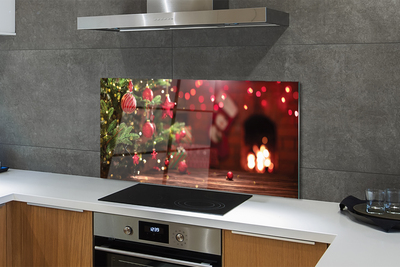 Painel de vidro Presentes de enfeites de árvore de Natal