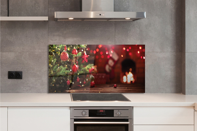 Painel de vidro Presentes de enfeites de árvore de Natal