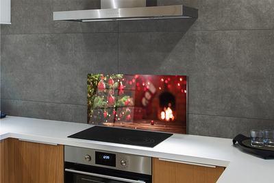 Painel de vidro Presentes de enfeites de árvore de Natal