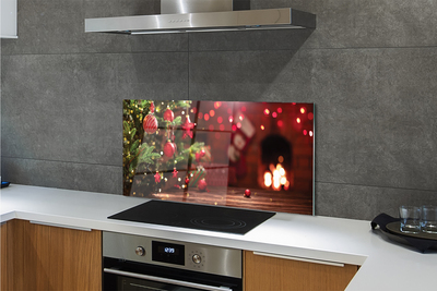 Painel de vidro Presentes de enfeites de árvore de Natal