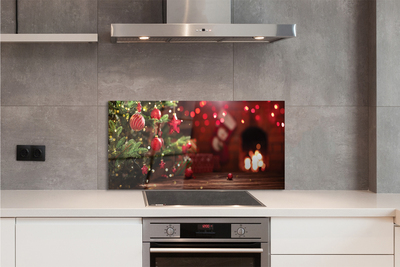 Painel de vidro Presentes de enfeites de árvore de Natal