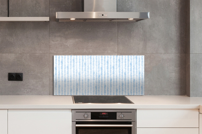 Painel de vidro Listras azuis em espinha de peixe