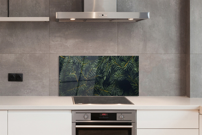 Painel de vidro galhos de árvores de natal