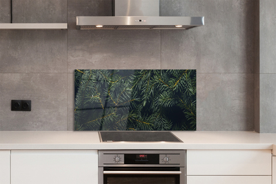 Painel de vidro galhos de árvores de natal