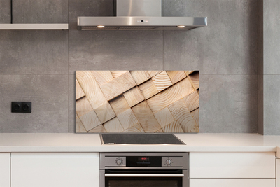 Painel de vidro Composição dos grãos da madeira