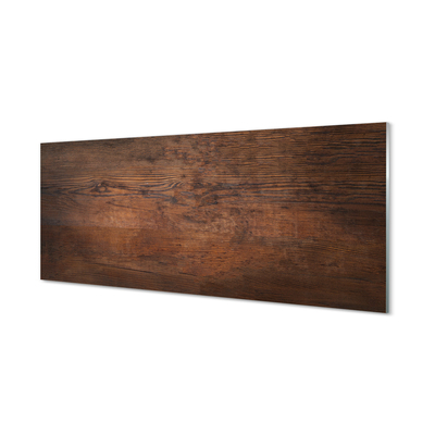 Painel de vidro Grãos e nós da madeira