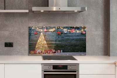 Painel de vidro Presentes, decorações para árvores de Natal