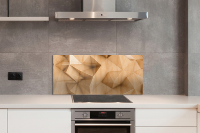 Painel de vidro Mosaico de blocos de madeira