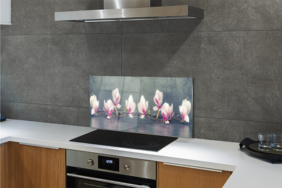 Painel de vidro Ramo de magnólia