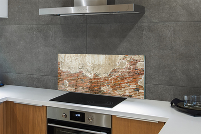 Painel de vidro parede de tijolos