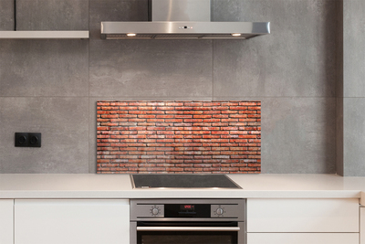 Painel de vidro Parede de tijolos vintage