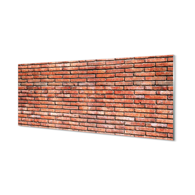 Painel de vidro Parede de tijolos vintage