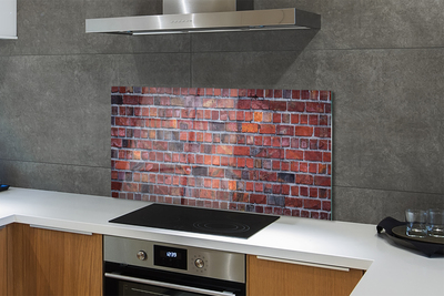 Painel de vidro parede de tijolos