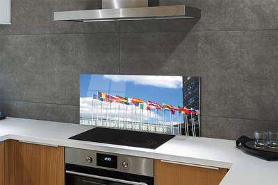 Painel de vidro Várias bandeiras