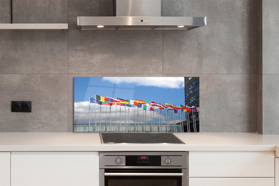 Painel de vidro Várias bandeiras