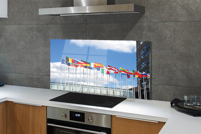 Painel de vidro Várias bandeiras