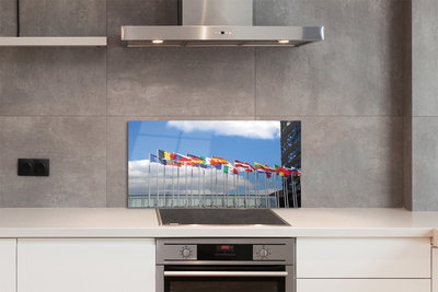 Painel de vidro Várias bandeiras