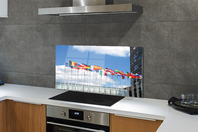 Painel de vidro Várias bandeiras