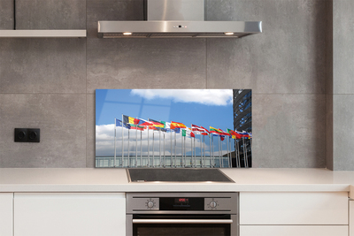 Painel de vidro Várias bandeiras