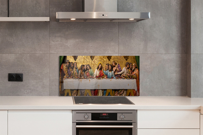 Painel de vidro A Última Ceia