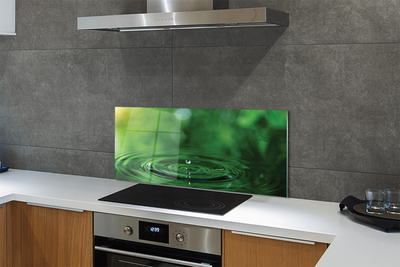 Painel de vidro Macro gota d'água