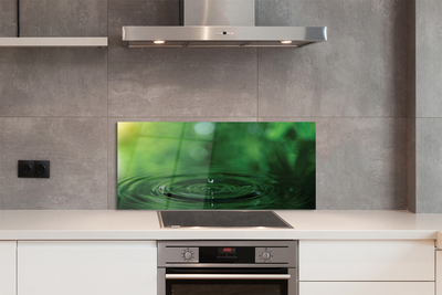 Painel de vidro Macro gota d'água