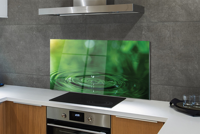 Painel de vidro Macro gota d'água